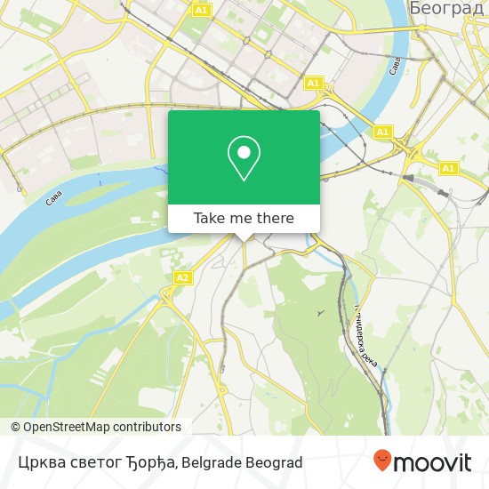 Црква светог Ђорђа map