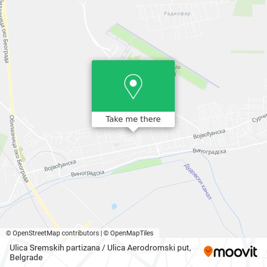 Ulica Sremskih partizana / Ulica Aerodromski put map