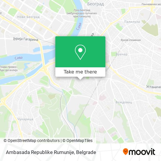 Ambasada Republike Rumunije map