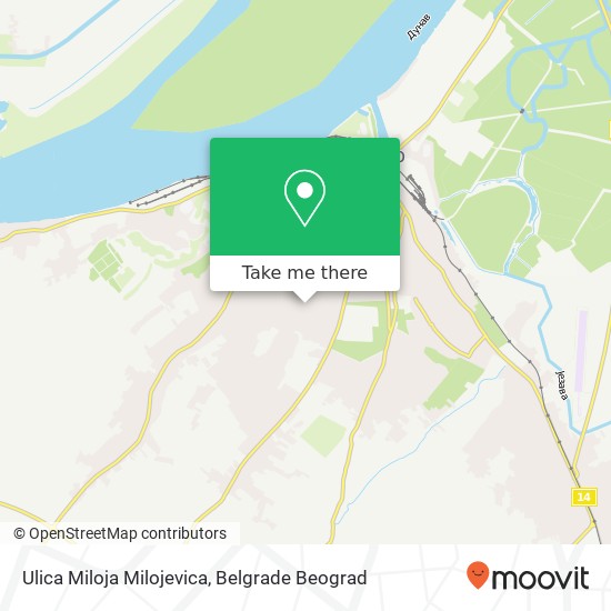 Ulica Miloja Milojevica map