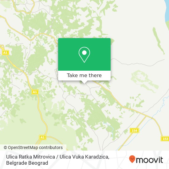 Ulica Ratka Mitrovica / Ulica Vuka Karadzica map