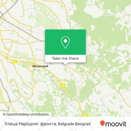 Улица Народног фронта map