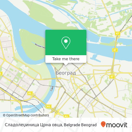 Сладолеџиница Црна овца map