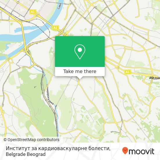 Институт за кардиоваскуларне болести map