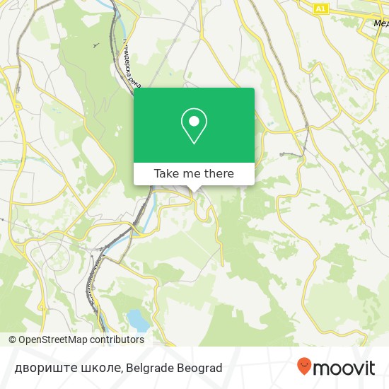 двориште школе map