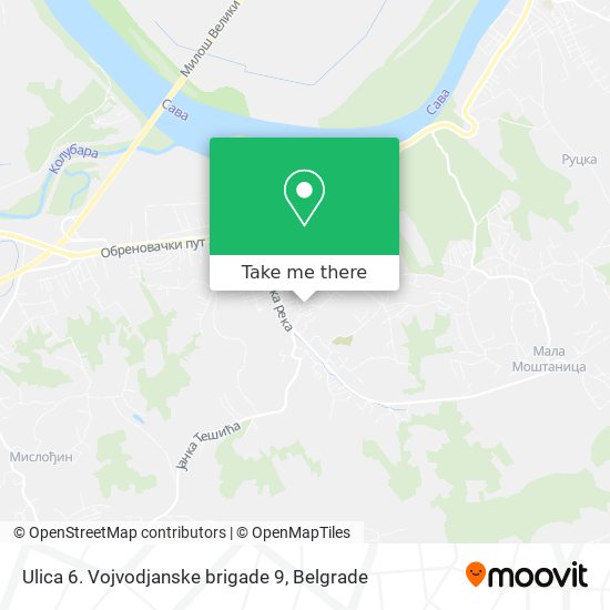 Ulica 6. Vojvodjanske brigade 9 map