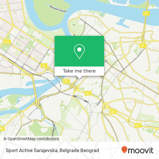 Sport Active Sarajevska map