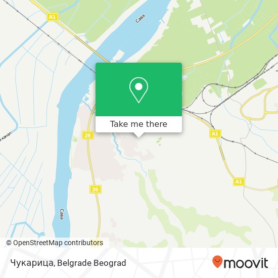 Чукарица map