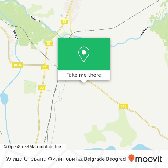 Улица Стевана Филиповића map