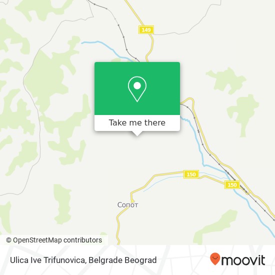 Ulica Ive Trifunovica map