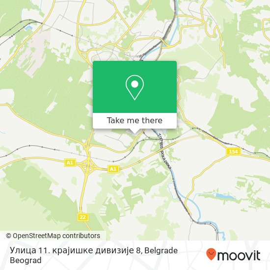 Улица 11. крајишке дивизије 8 map