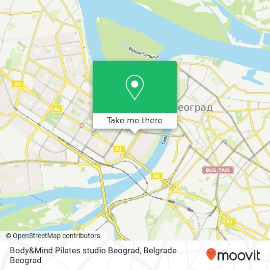 Body&Mind Pilates studio Beograd map