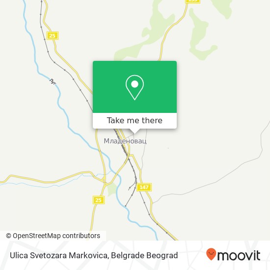 Ulica Svetozara Markovica map