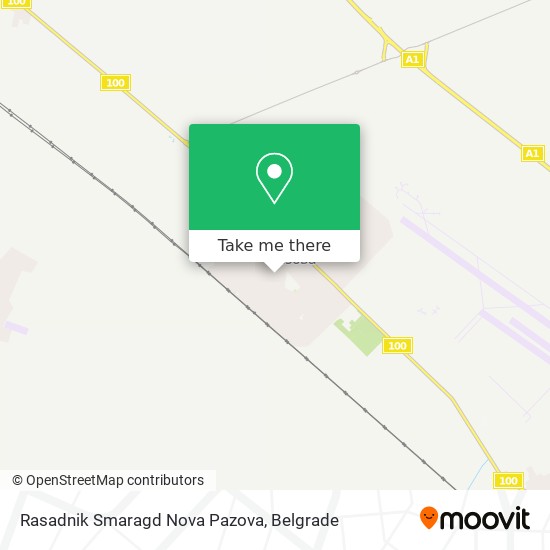 Rasadnik Smaragd Nova Pazova map