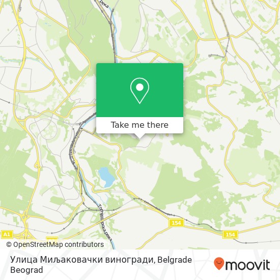 Улица Миљаковачки виногради map