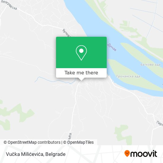 Vučka Milićevića map