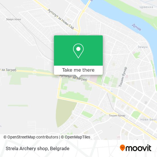 Strela Archery shop map