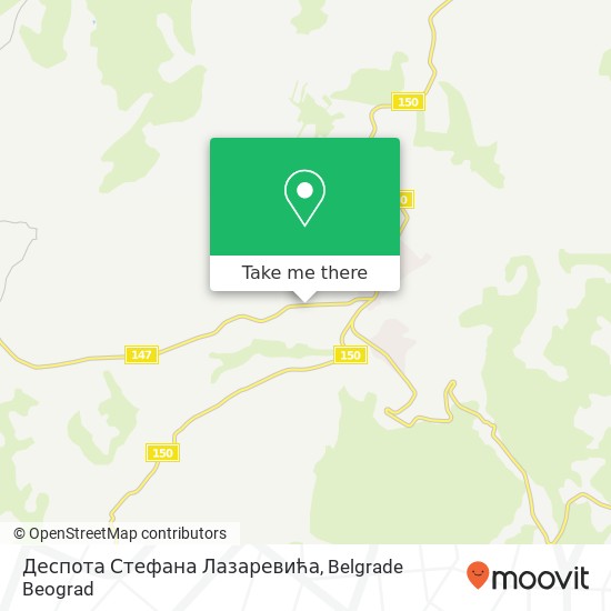 Деспота Стефана Лазаревића map