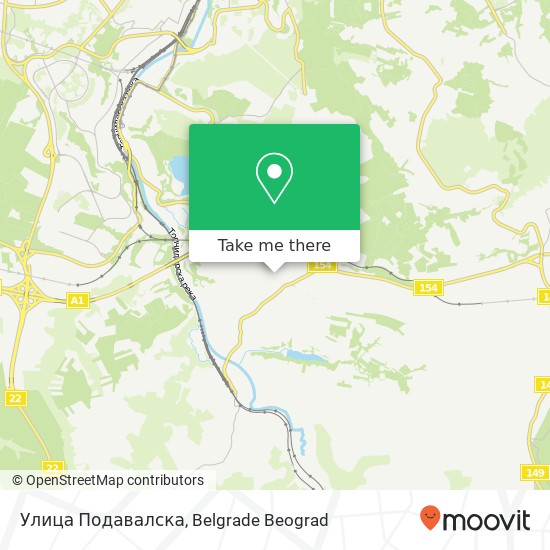 Улица Подавалска map