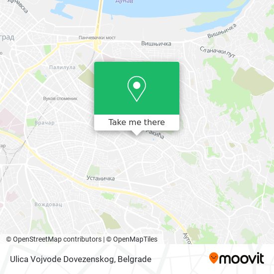 Ulica Vojvode Dovezenskog map