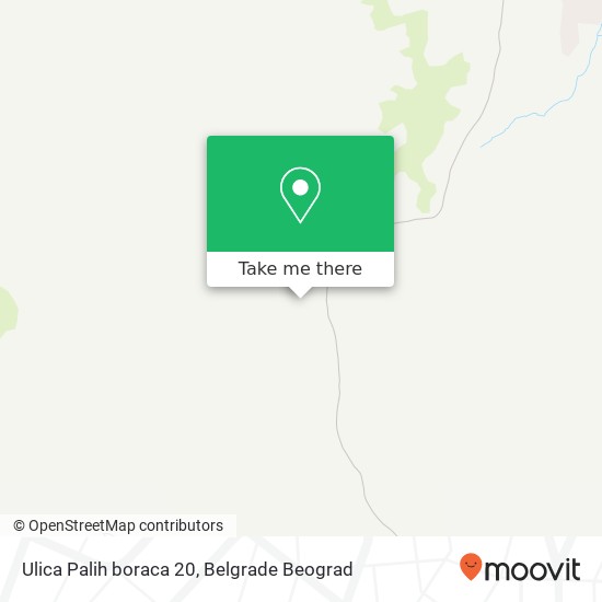 Ulica Palih boraca 20 map