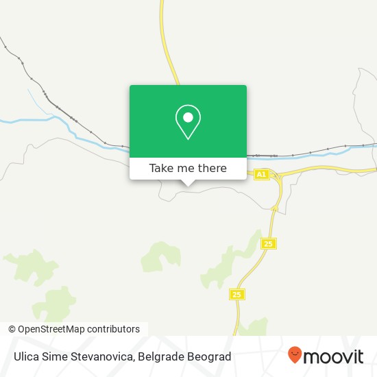 Ulica Sime Stevanovica map