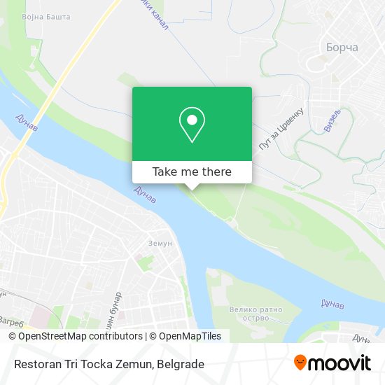 Restoran Tri Tocka Zemun map