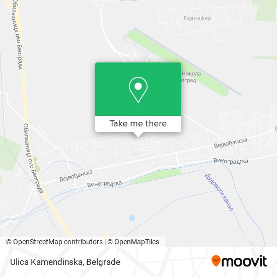 Ulica Kamendinska map