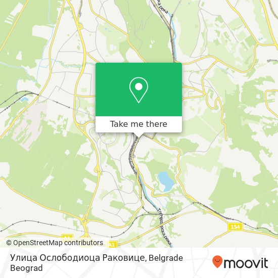 Улица Ослободиоца Раковице map