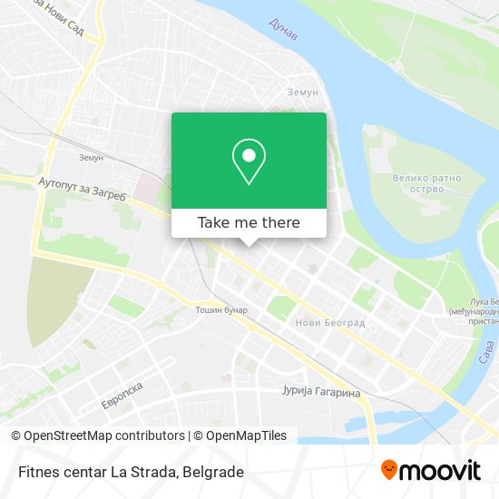 Fitnes centar La Strada map