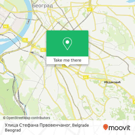 Улица Стефана Првовенчаног map