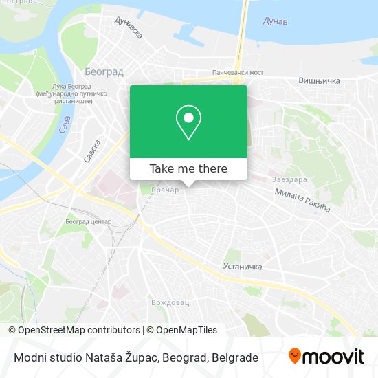 Modni studio Nataša Župac, Beograd map