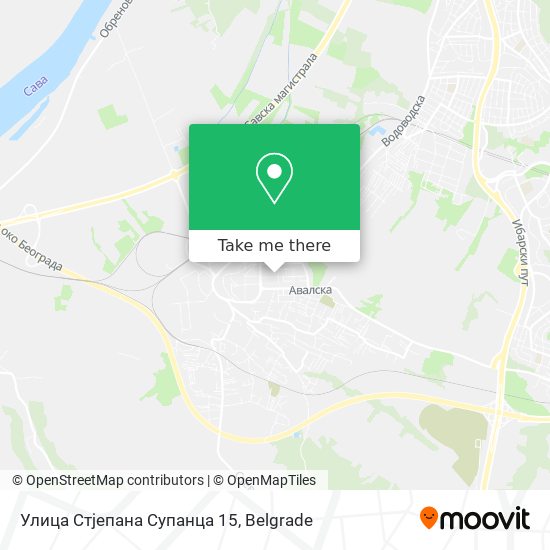 Улица Стјепана Супанца 15 map