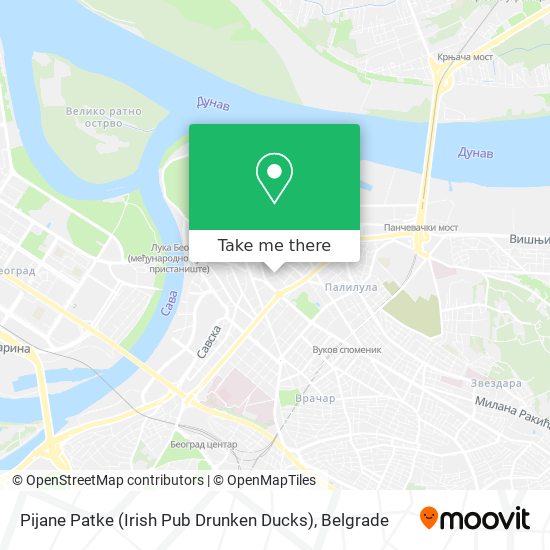 Pijane Patke (Irish Pub Drunken Ducks) map