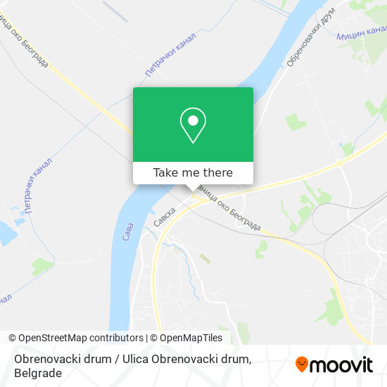 Obrenovacki drum / Ulica Obrenovacki drum map
