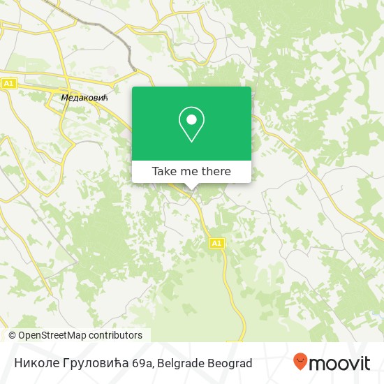 Николе Груловића 69a map