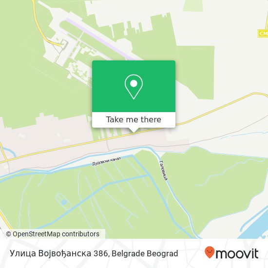 Улица Војвођанска 386 map