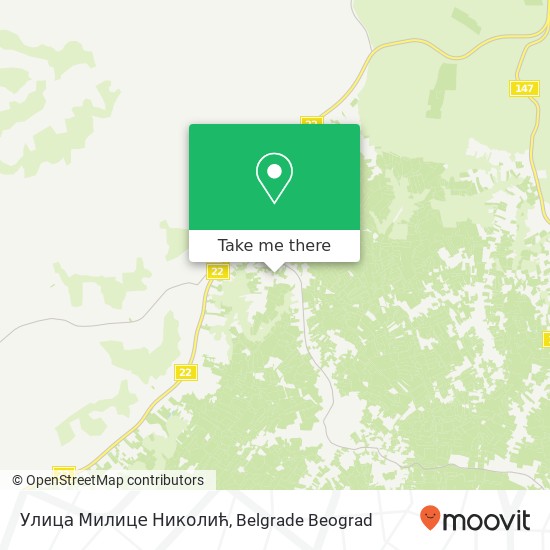 Улица Милице Николић map