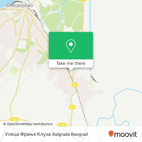 Улица Фрање Клуза map