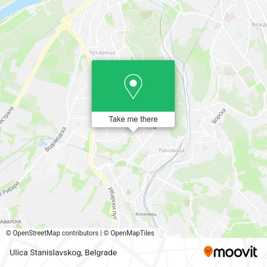 Ulica Stanislavskog map