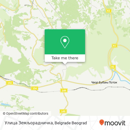 Улица Земљорадничка map