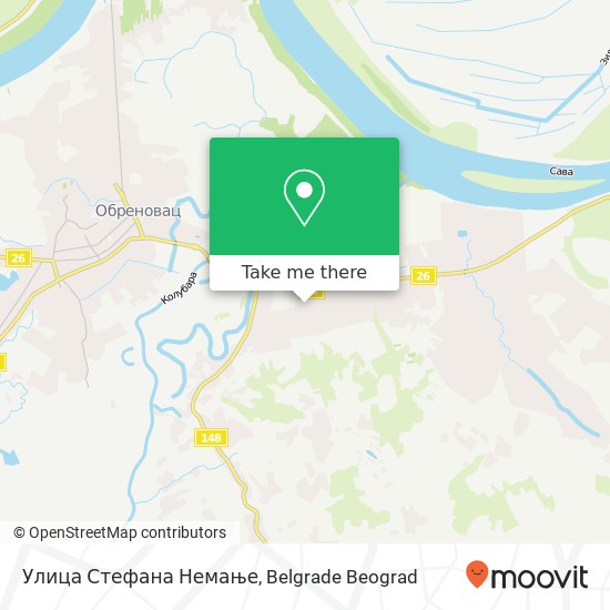 Улица Стефана Немање map