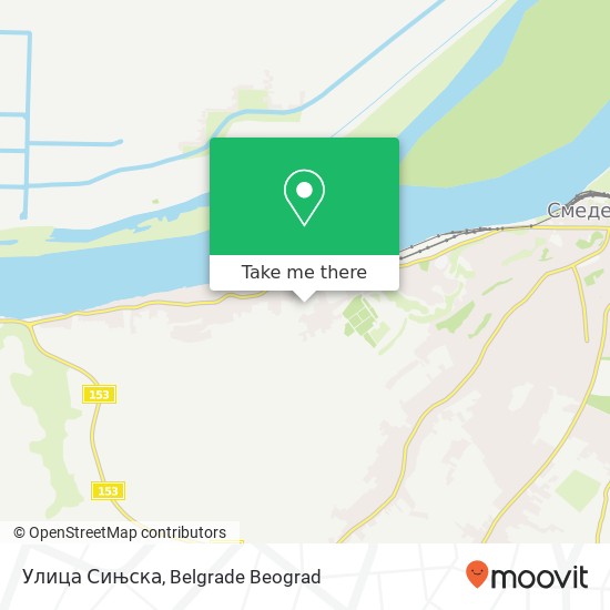 Улица Сињска map