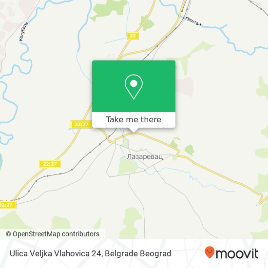 Ulica Veljka Vlahovica 24 map