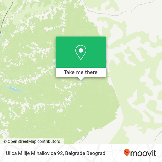 Ulica Milije Mihailovica 92 map