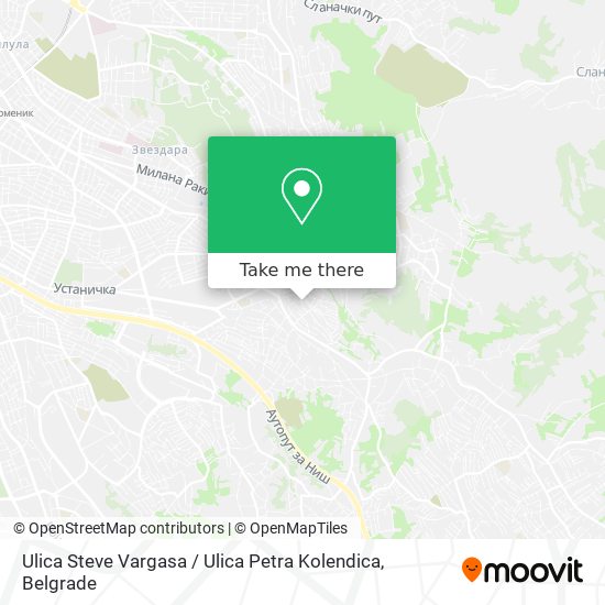 Ulica Steve Vargasa / Ulica Petra Kolendica map