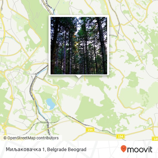 Миљаковачка 1 map