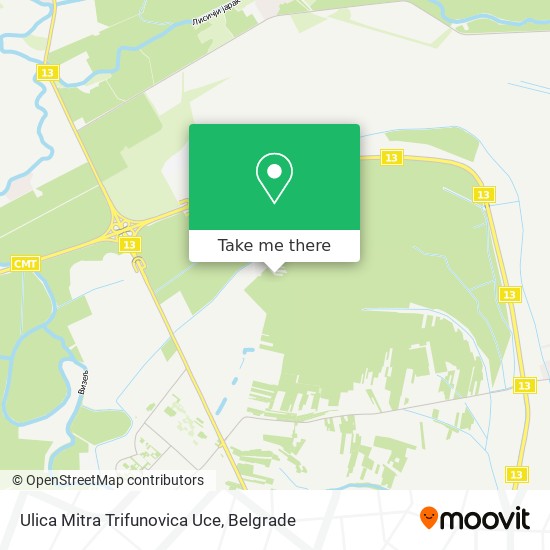 Ulica Mitra Trifunovica Uce map