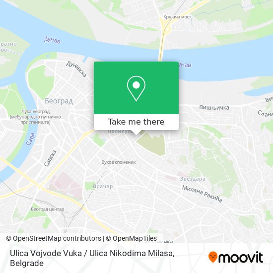 Ulica Vojvode Vuka / Ulica Nikodima Milasa map