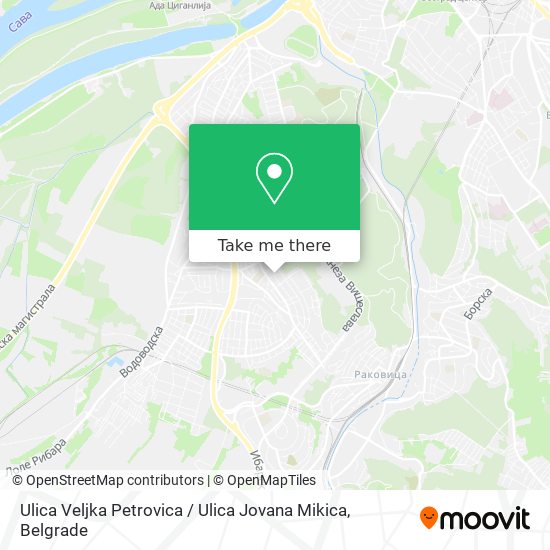 Ulica Veljka Petrovica / Ulica Jovana Mikica map